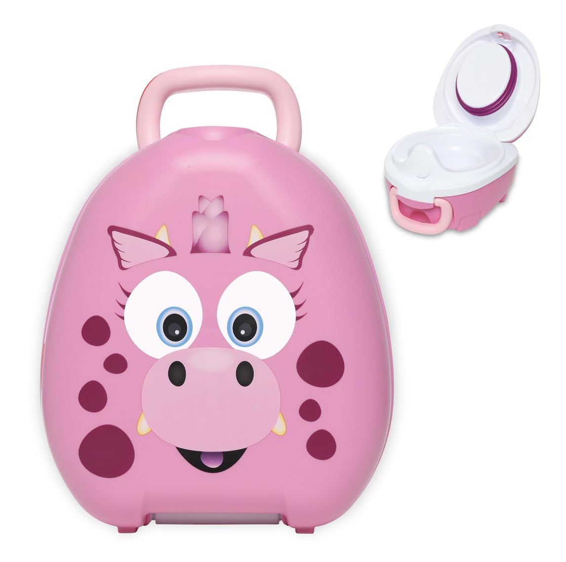 My Carry Potty - Penguin Travel Potty, Award-Winning Portable Toddler Toilet Seat for Kids to Take Everywhere