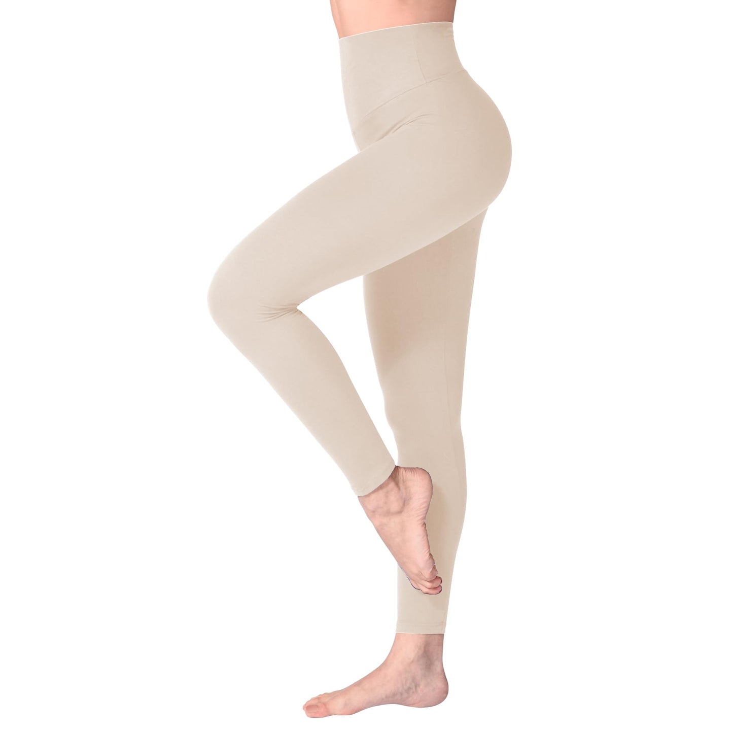 SINOPHANT High Waisted Leggings for Women, Buttery Soft Elastic Opaque Tummy Control Leggings,Plus Size Workout Gym Yoga Stretchy Pants