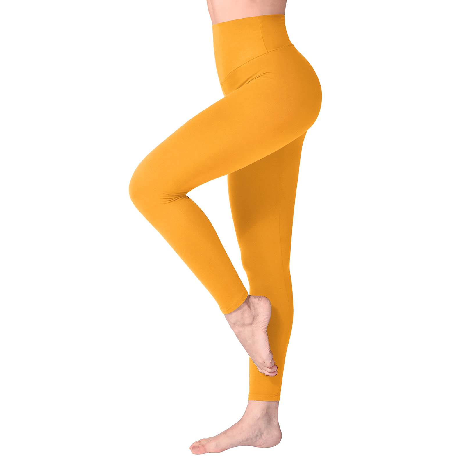SINOPHANT High Waisted Leggings for Women, Buttery Soft Elastic Opaque Tummy Control Leggings,Plus Size Workout Gym Yoga Stretchy Pants
