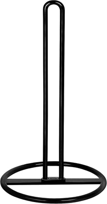 Kitchen Roll Holder Free Standing, OBODING, Paper Towel Holder Countertop, Black Kitchen Towel Holders for Standard and Large Sized Rolls, for Kitchen Countertop and Dining Table (Black)