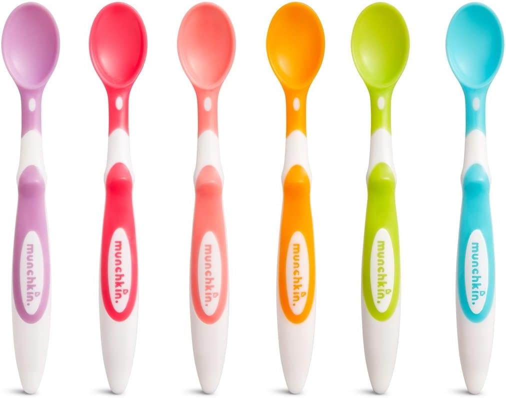Munchkin Soft Tip Infant Spoons, 1 Pack of 6 spoons