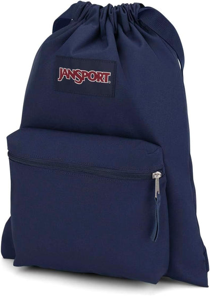 JANSPORT DRAWSACK Small Backpack, Navy (Blue)