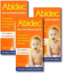 Abidec Multivitamin Drops for Children and Babies- 3 Pack