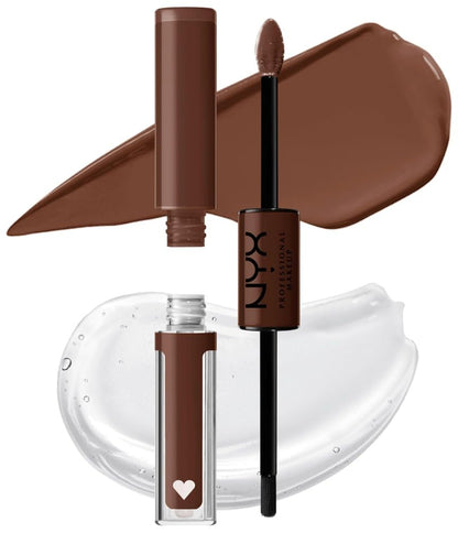 NYX Professional Makeup Lip Gloss, High Pigment, Long Lasting Lip Shine, No Transfer, Shine Loud, Never Basic