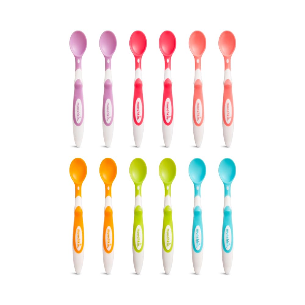 Munchkin Soft Tip Infant Spoons, 1 Pack of 6 spoons