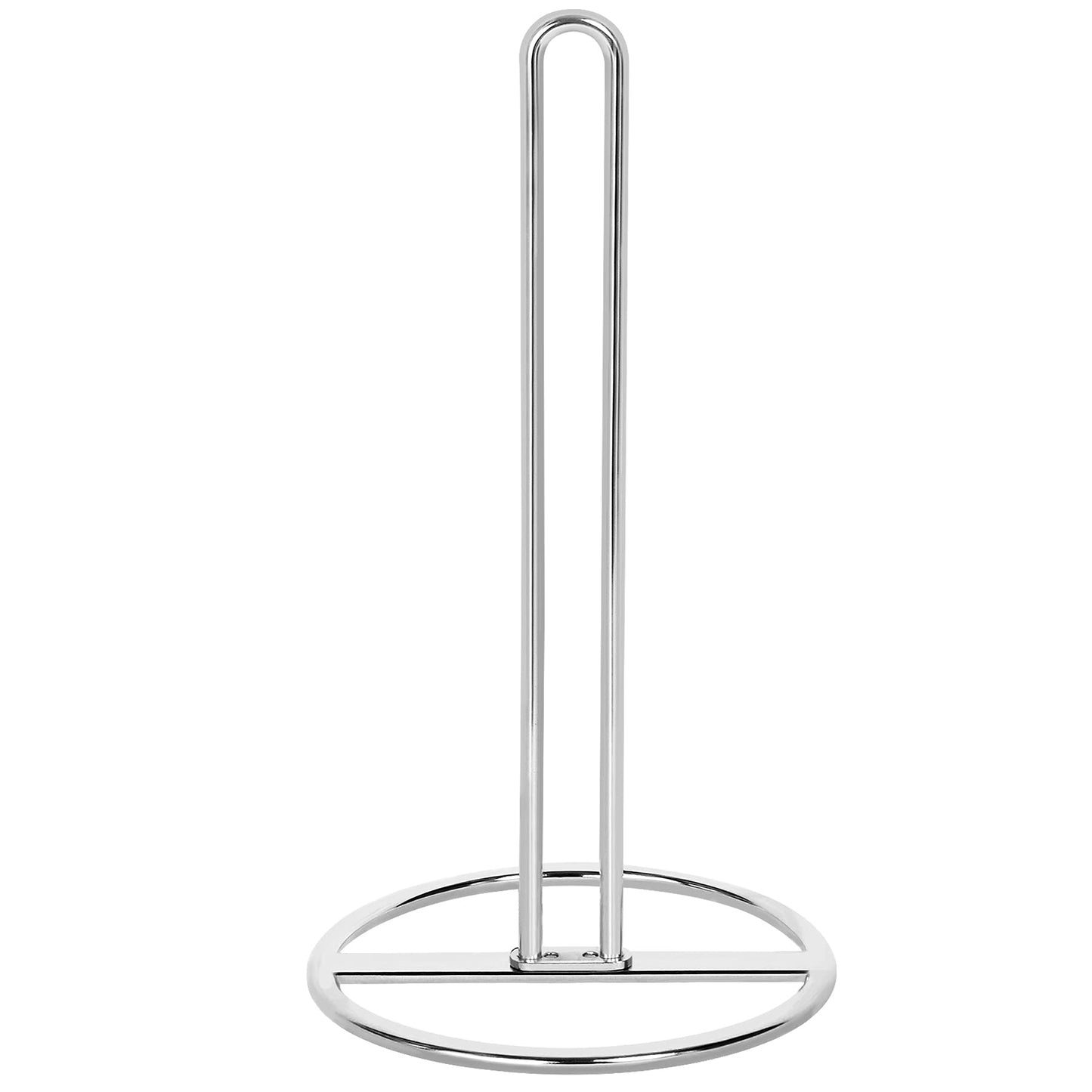 Kitchen Roll Holder Free Standing, OBODING, Paper Towel Holder Countertop, Black Kitchen Towel Holders for Standard and Large Sized Rolls, for Kitchen Countertop and Dining Table (Black)