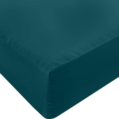 Utopia Bedding Fitted Sheet Double, White - Deep Pocket 14 inch (35 cm) - Easy Care - OEKO-TEX Certified - Soft Brushed Microfibre Fabric - Shrinkage and Fade Resistant - Bottom Sheet