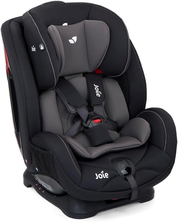 Joie Stages R44 from Birth Combination Group 0+1/2 Belted Car Seat (Birth - Approx. 7 Years, 0-25kg) - Coal