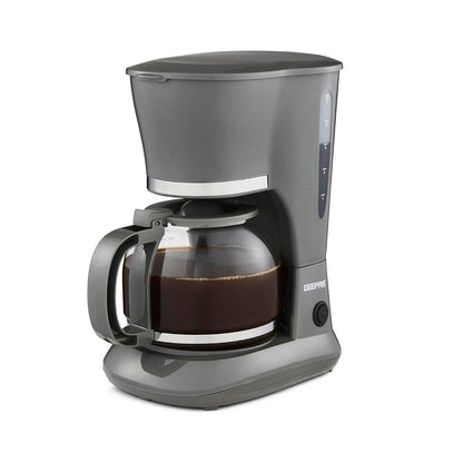 GEEPAS 1.5L Filter Coffee Machine | 800W Coffee Maker for Instant Coffee, Espresso, Macchiato & More | Boil-Dry Protection, Anti-Drip Function, Automatic Turn-Off Feature, Black