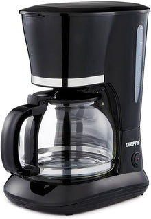 GEEPAS 1.5L Filter Coffee Machine | 800W Coffee Maker for Instant Coffee, Espresso, Macchiato & More | Boil-Dry Protection, Anti-Drip Function, Automatic Turn-Off Feature, Black
