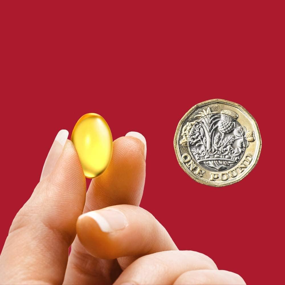 Seven Seas Cod Liver Oil Tablets With Omega-3, Fish Oil, One A Day, 4 Months Supply (120 Capsules), EPA & DHA, With High Strength Vitamin D & A