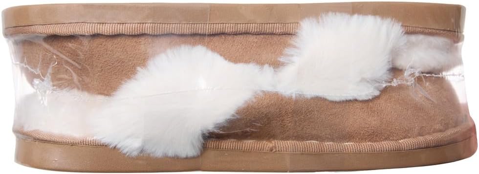 Womens Slipper Memory Foam Fluffy Slip-on House Suede Fur Lined/Anti-Skid Sole, Indoor & Outdoor