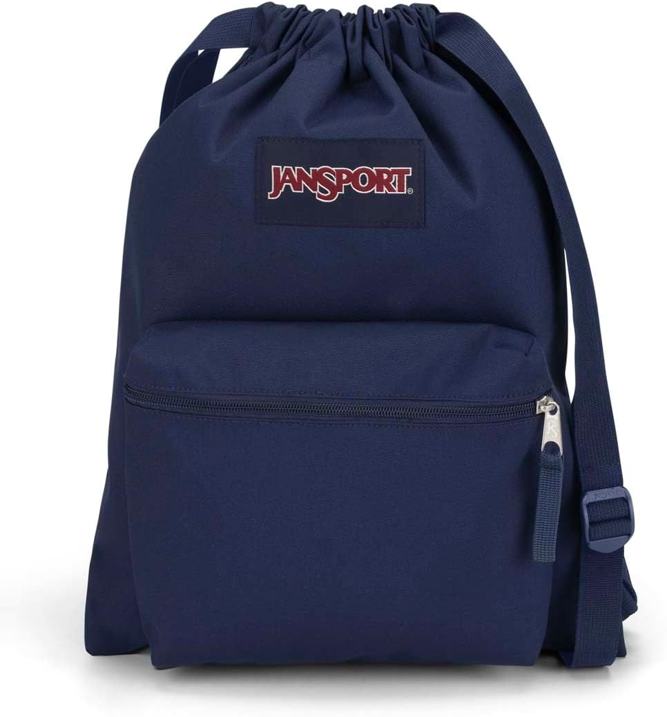 JANSPORT DRAWSACK Small Backpack, Navy (Blue)