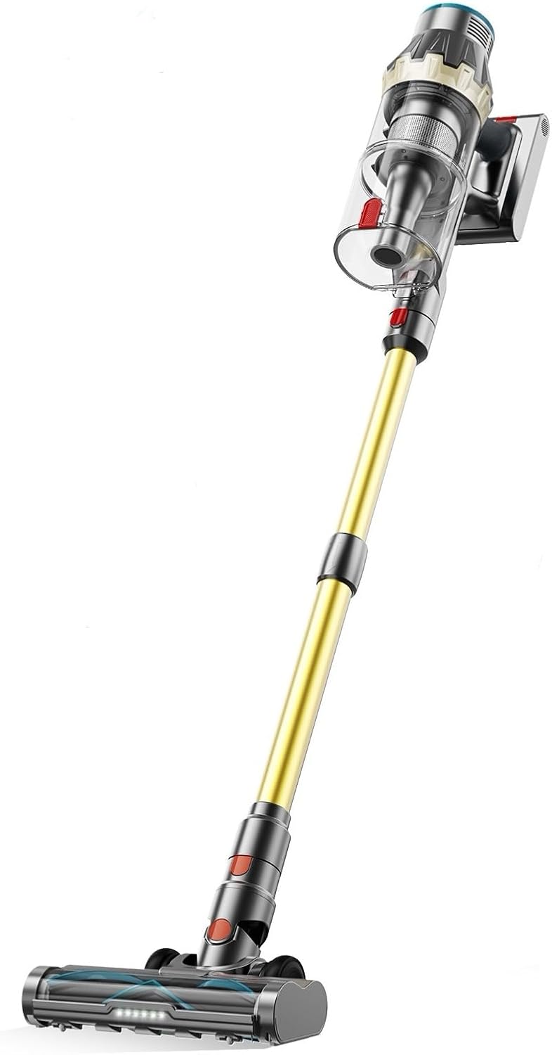 XT1 Cordless Vacuum Cleaner, 48Kpa/550W Powerful Suction with Touch Screen & Anti-Tangle Roller Brush, up to 70 mins Run Time, Stick Vauum Cleaner for for Hardwood Floor Carpet Car Pet Hair