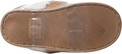 Womens Slipper Memory Foam Fluffy Slip-on House Suede Fur Lined/Anti-Skid Sole, Indoor & Outdoor