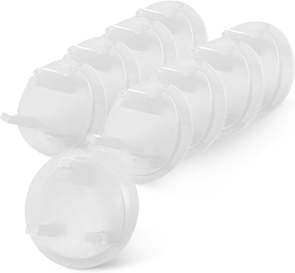 Kidoola Pack of 24 Socket Covers, Child Proof Home Safe Plug Protectors, Electrical Insulation Plastic Socket Guards Caps for Children and Baby Safety for Home, School, Kindergarten, Nursery - White