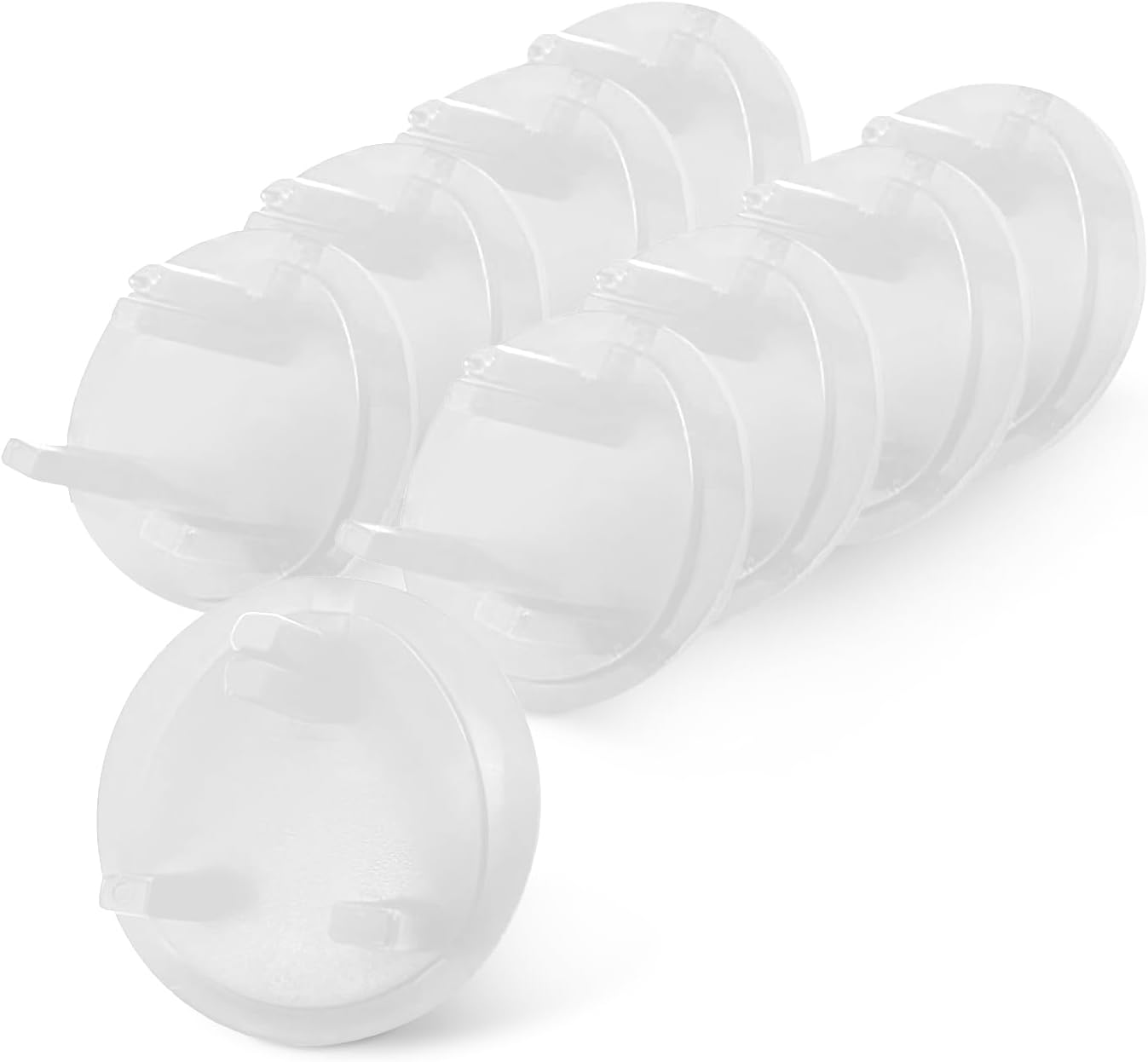 Kidoola Pack of 24 Socket Covers, Child Proof Home Safe Plug Protectors, Electrical Insulation Plastic Socket Guards Caps for Children and Baby Safety for Home, School, Kindergarten, Nursery - White