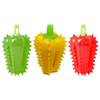 TUGME Interactive Dog Teething Chili Chewers Toy Interactive Toys Dog Toys