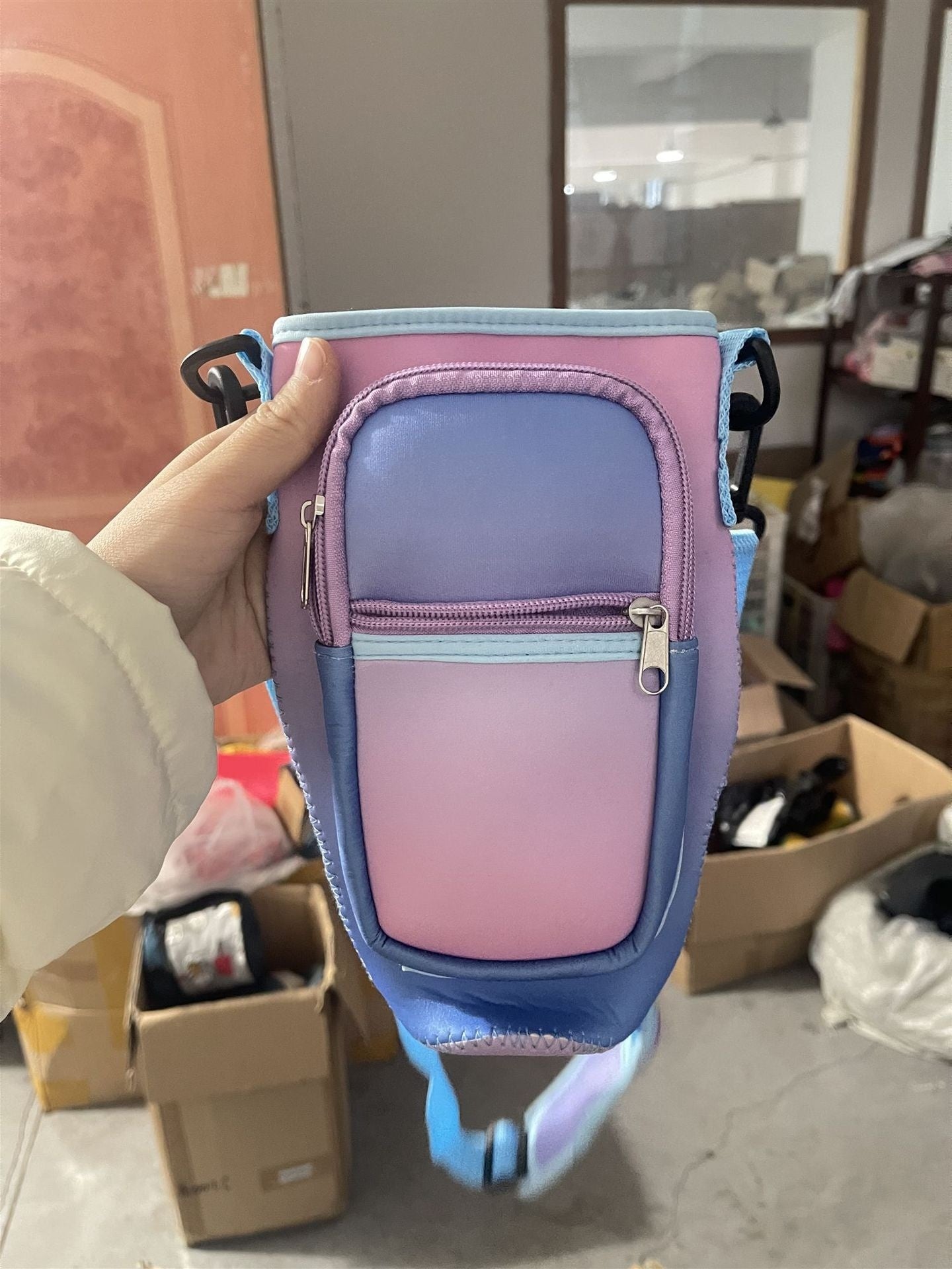 Cup Cover Car Handle Cup Cup Cover Crossbody Strap