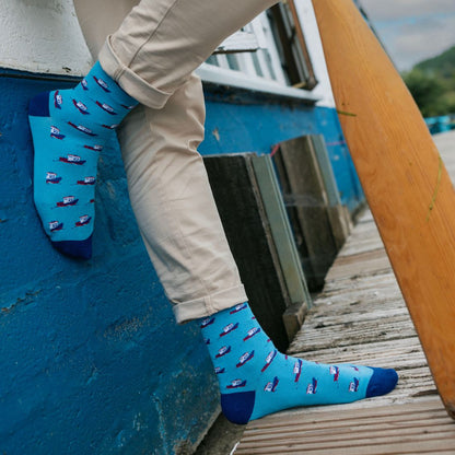 Motor Boat Bamboo Socks