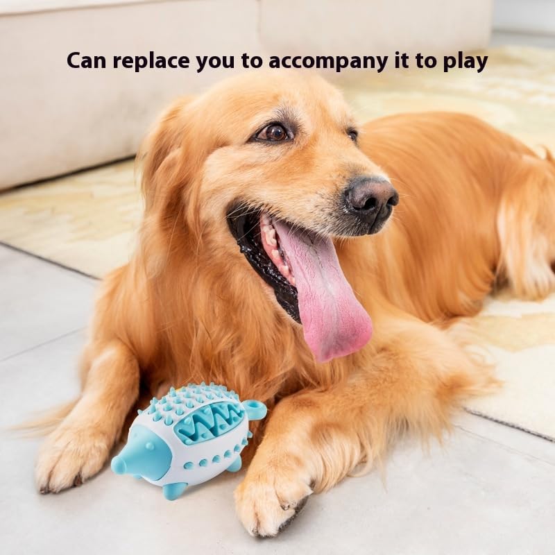 TUGME Dog Treat Interactive Chew Toy For Puppies Food-Leaking Design Teeth Grinding Cleaning Engaging Plaything For Dogs Encourages Healthy Eating And Weight Control