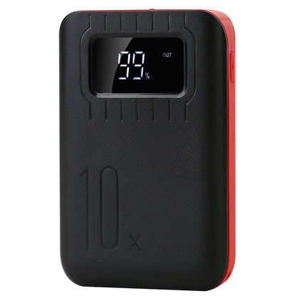 1Pc 1W MAh Portable Power Bank External Battery Pack Charger Dual USB Charge Interface With LCD Display Flashlight Type C Micro USB Lightning Input