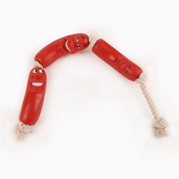 TUGME Puppy Funny Ham Sausage Dog Chew Toys Pet Supplies Interactive Dog Ball Toys For Large Dogs Bite Resistant Hot Dog Toy