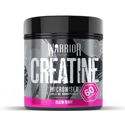 Warrior Creatine Monohydrate Powder – Micronised for Easy Mixing and Consumption – Proven to Improve Physical Performance / Recovery, 5g Servings (Unflavoured, 300g)