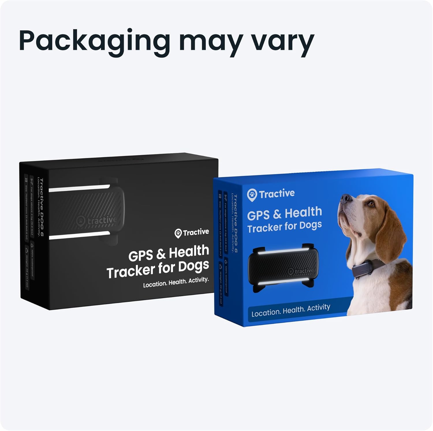 Tractive GPS Dog Tracker | 2025 Edition | Market leader | Real-time location tracking | Escape Alerts | Activity Monitoring | Health Alerts | Bark Monitoring (Black)