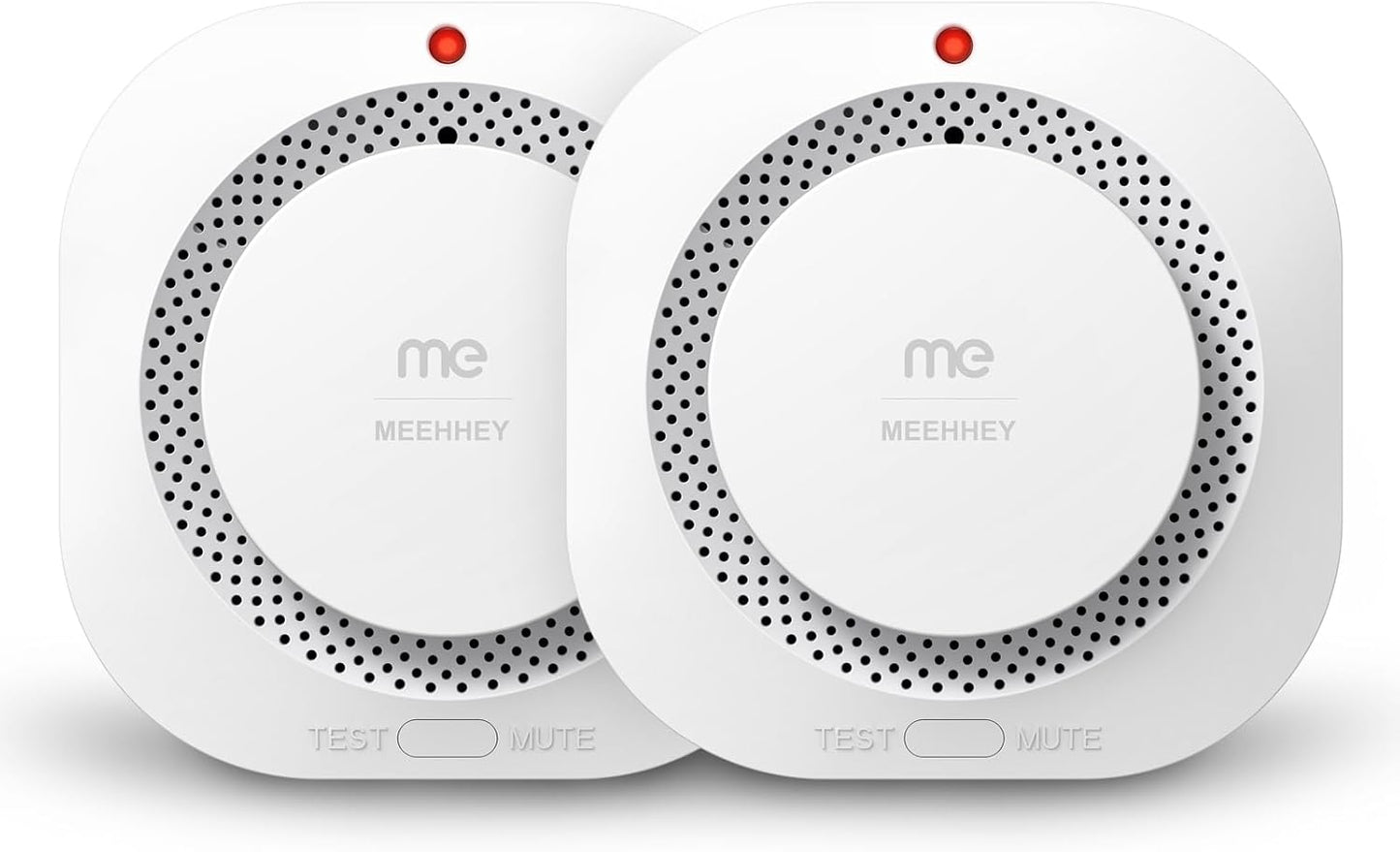 Smoke Alarms for Home, Smoke Alarm with 10 Years Life, Optical Fire Alarms for Home with LED Indicator and 80dB Audible, Smoke Detector Supplied with Fixing Kit Fully Certified