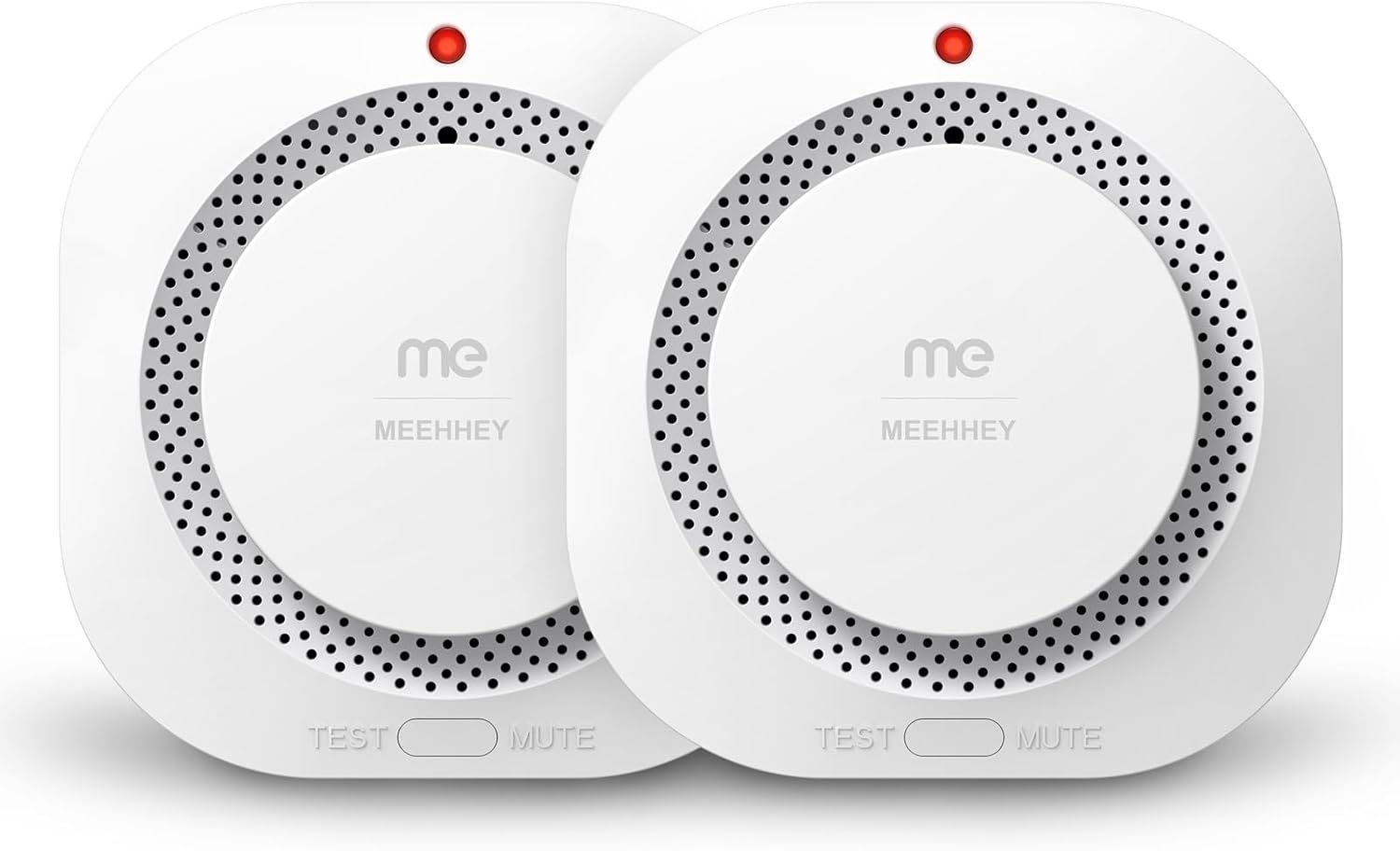 Smoke Alarms for Home, Smoke Alarm with 10 Years Life, Optical Fire Alarms for Home with LED Indicator and 80dB Audible, Smoke Detector Supplied with Fixing Kit Fully Certified