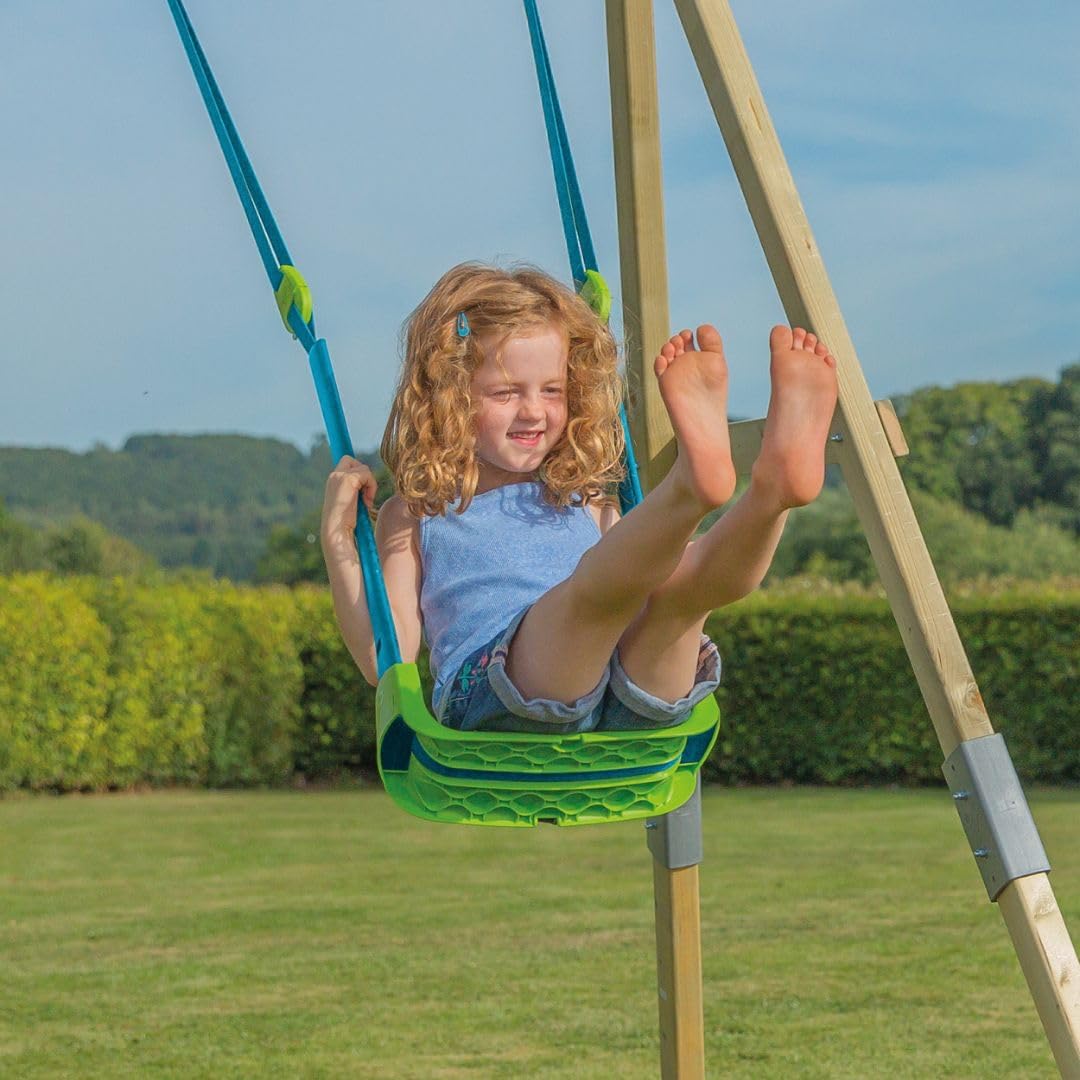 TP Toys, 4-in-1 Ajustable Swing Seat, Premium Outdoor Playground Swing Seat with Adjustable Ropes and Safety Strap, Weather-Resistant, ideal for Gardens and Playgrounds, 6 months - 8 years
