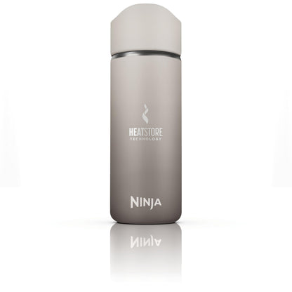 Ninja Thirsti Water Bottle and Flask 709 ML With Leak-Proof Lid, Designed For Carbonated, Hot & Cold Drinks, Ideal For Travel & Sports, Triple Insulated, Stainless Steel Bottle, Black, DW2401EUUKBK