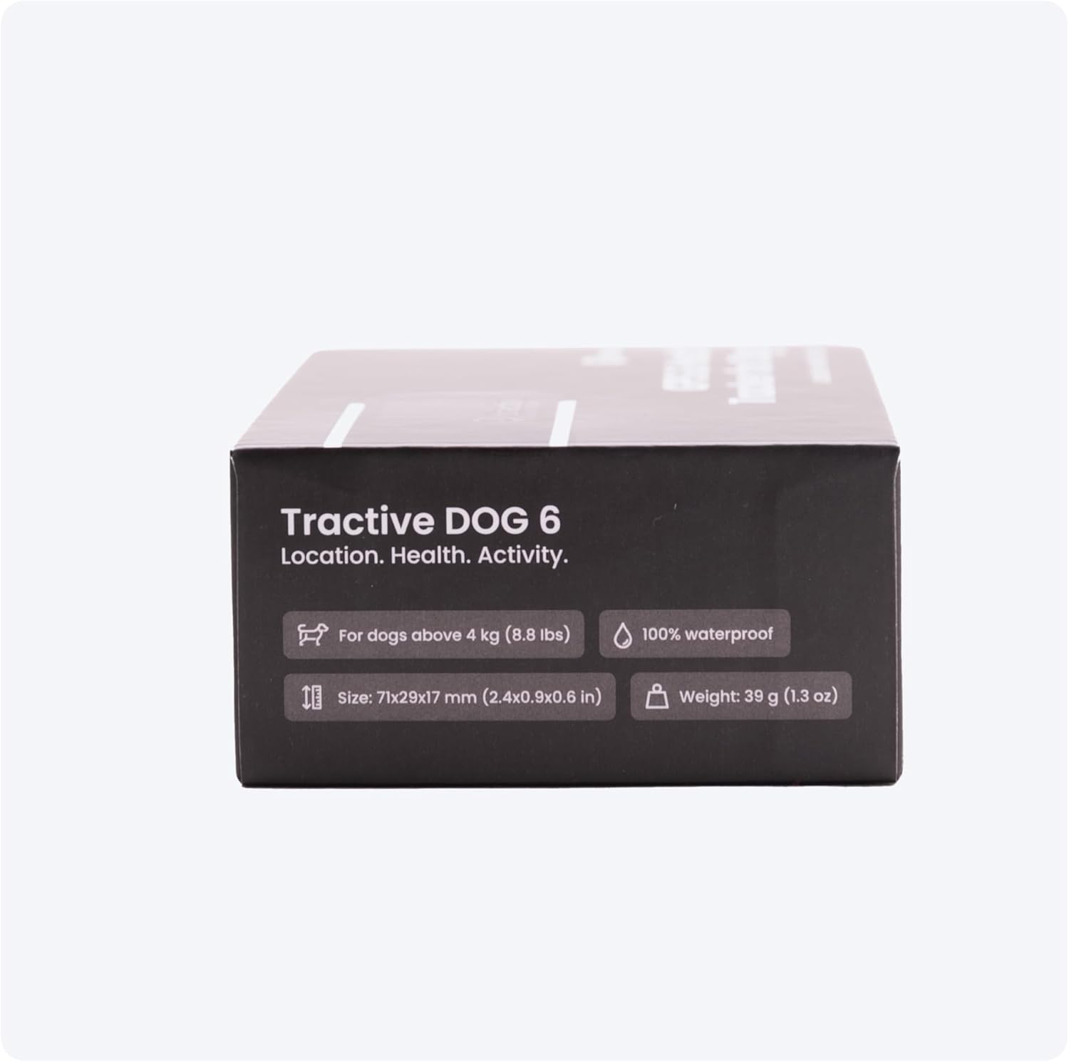 Tractive GPS Dog Tracker | 2025 Edition | Market leader | Real-time location tracking | Escape Alerts | Activity Monitoring | Health Alerts | Bark Monitoring (Black)