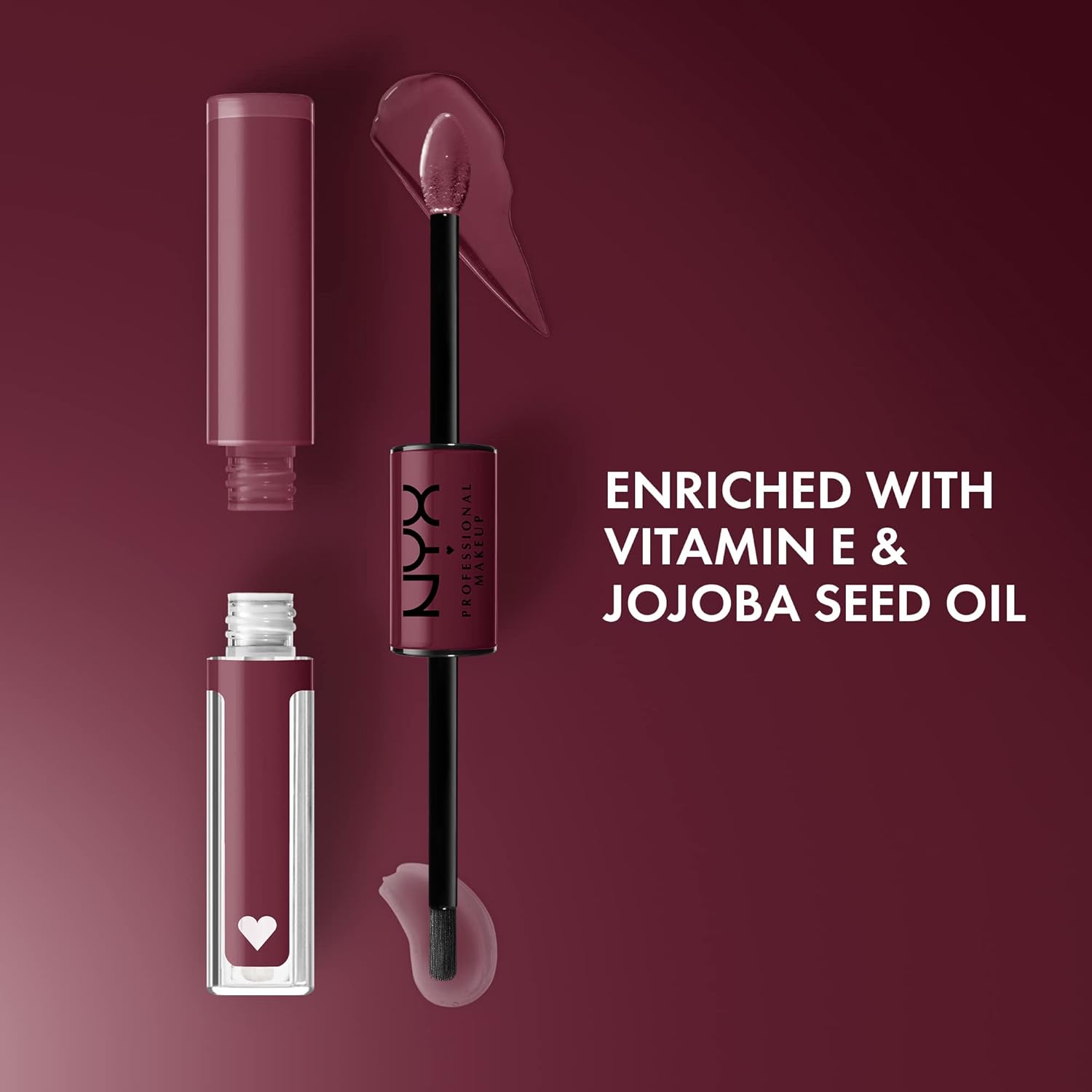 NYX Professional Makeup Lip Gloss, High Pigment, Long Lasting Lip Shine, No Transfer, Shine Loud, Never Basic