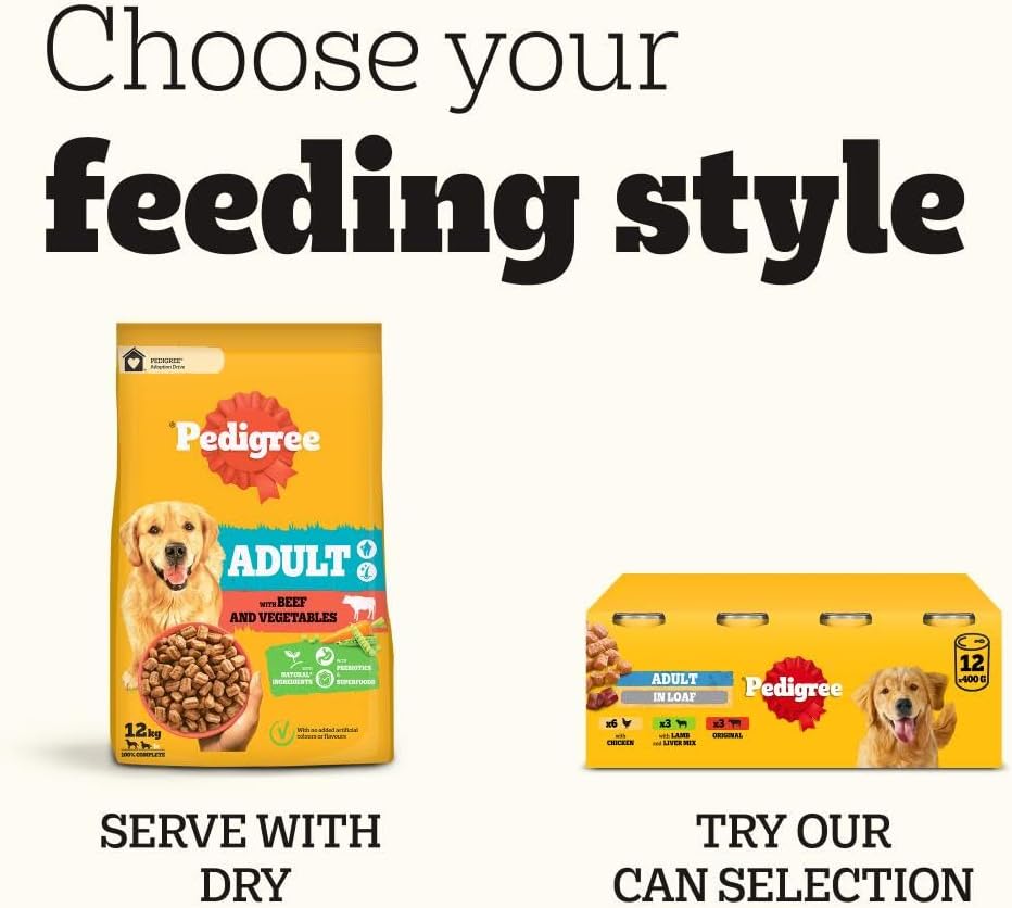 PEDIGREE - Adult Wet Dog Food Pouches - 40 x 100 g - Mixed Selection in Gravy - Dog Food Wet Bulk Pack