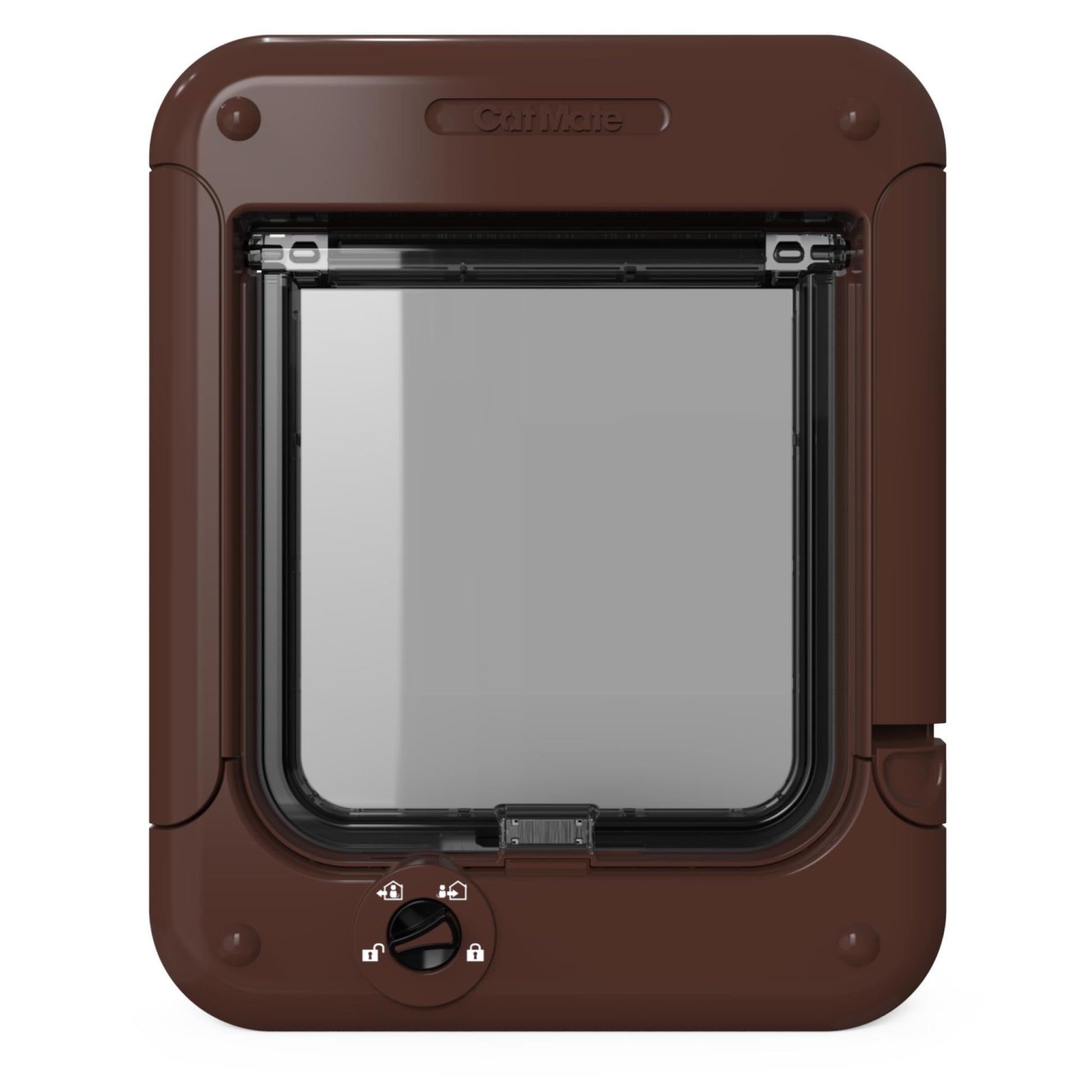 Cat Mate 4-Way Locking Cat Flap, Easy Installation in UPVC Doors, Glass, and Wooden Doors - White