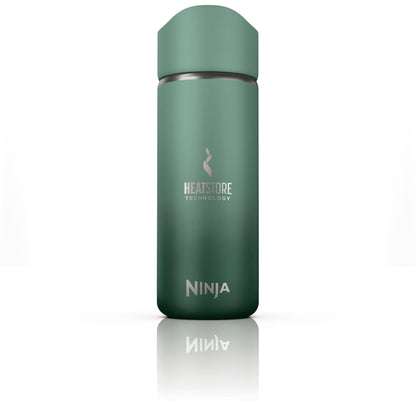 Ninja Thirsti Water Bottle and Flask 709 ML With Leak-Proof Lid, Designed For Carbonated, Hot & Cold Drinks, Ideal For Travel & Sports, Triple Insulated, Stainless Steel Bottle, Black, DW2401EUUKBK