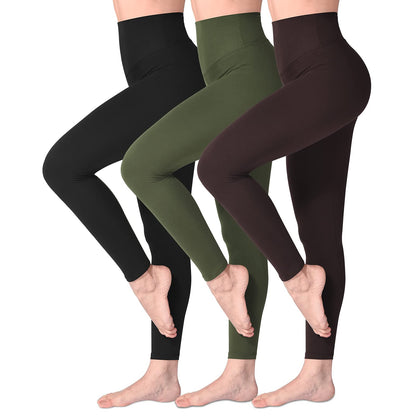 SINOPHANT High Waisted Leggings for Women, Buttery Soft Elastic Opaque Tummy Control Leggings,Plus Size Workout Gym Yoga Stretchy Pants