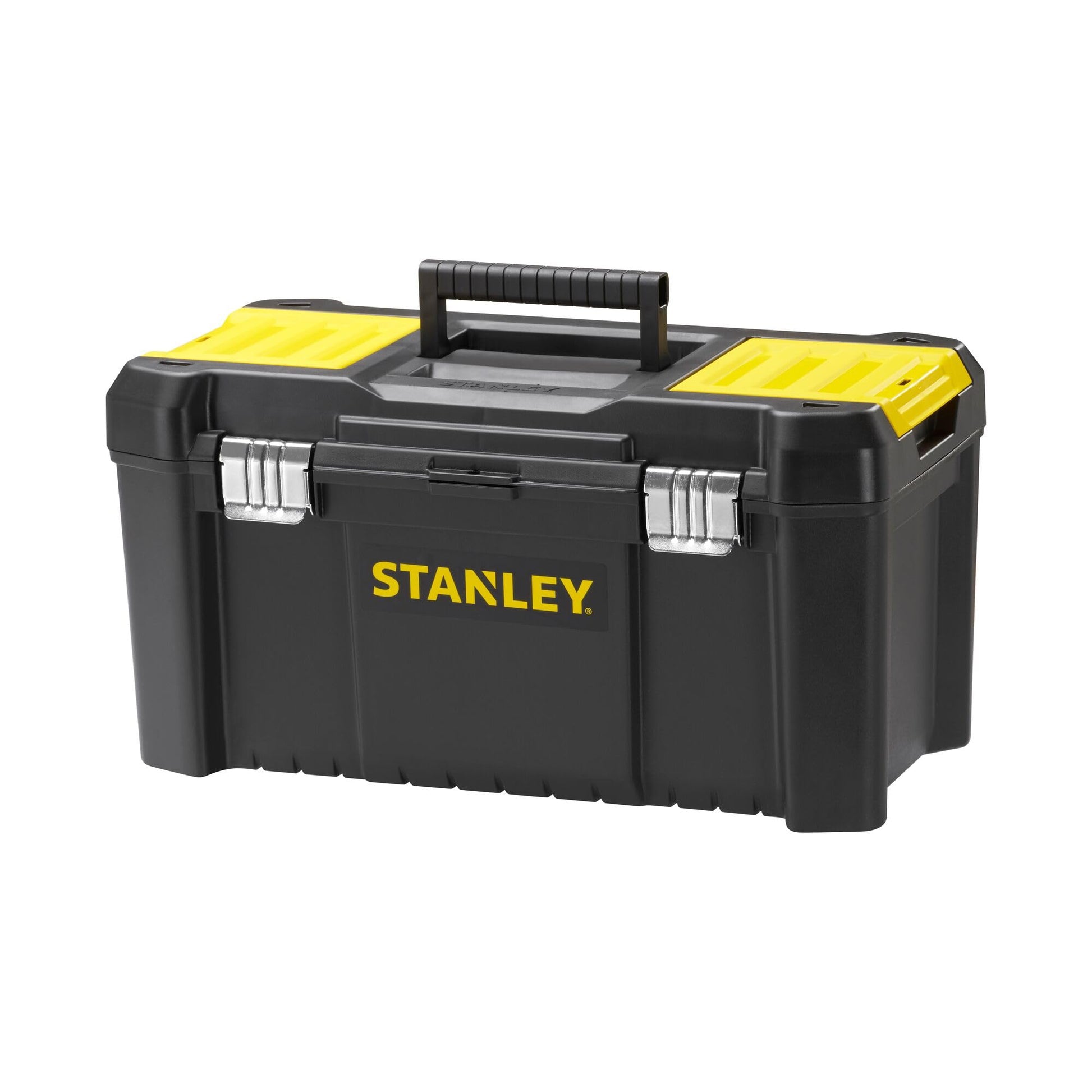 STANLEY Essential Tool Box (16in), Durable Storage Solution with Removable Tote Tray and Organisers, for Parts and Tools Storage, STST1-75518