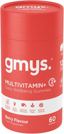 gmys Multivitamin+ Daily Wellbeing Gummies - Vitamin C Gummies with Zinc, Biotin & Folic Acid - Immune Support, Energy Boost & Beauty Enhancement - 12 Essential Nutrients - 60 Gummies