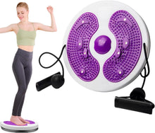 Waist Twisting Disc, Waist Whisper with Resistance Bands and Foot Massage, Body Shaping Waist Whisper Twisting Disc Board, Waist Trainer Machine for Exercise and Toning Workout Decoration (C)