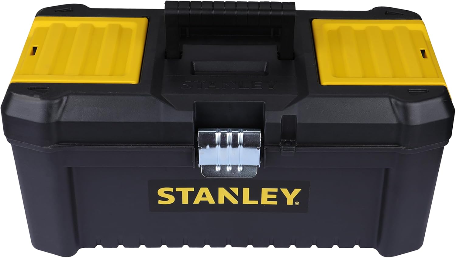 STANLEY Essential Tool Box (16in), Durable Storage Solution with Removable Tote Tray and Organisers, for Parts and Tools Storage, STST1-75518