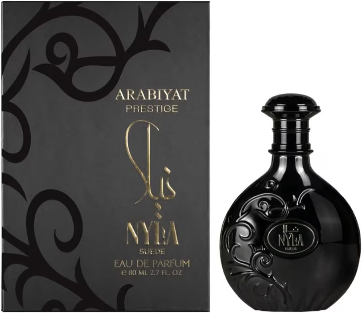 ARABIYAT PRESTIGE Nyla SUEDE Eau de Parfum, Unisex Fragrance - 80mls