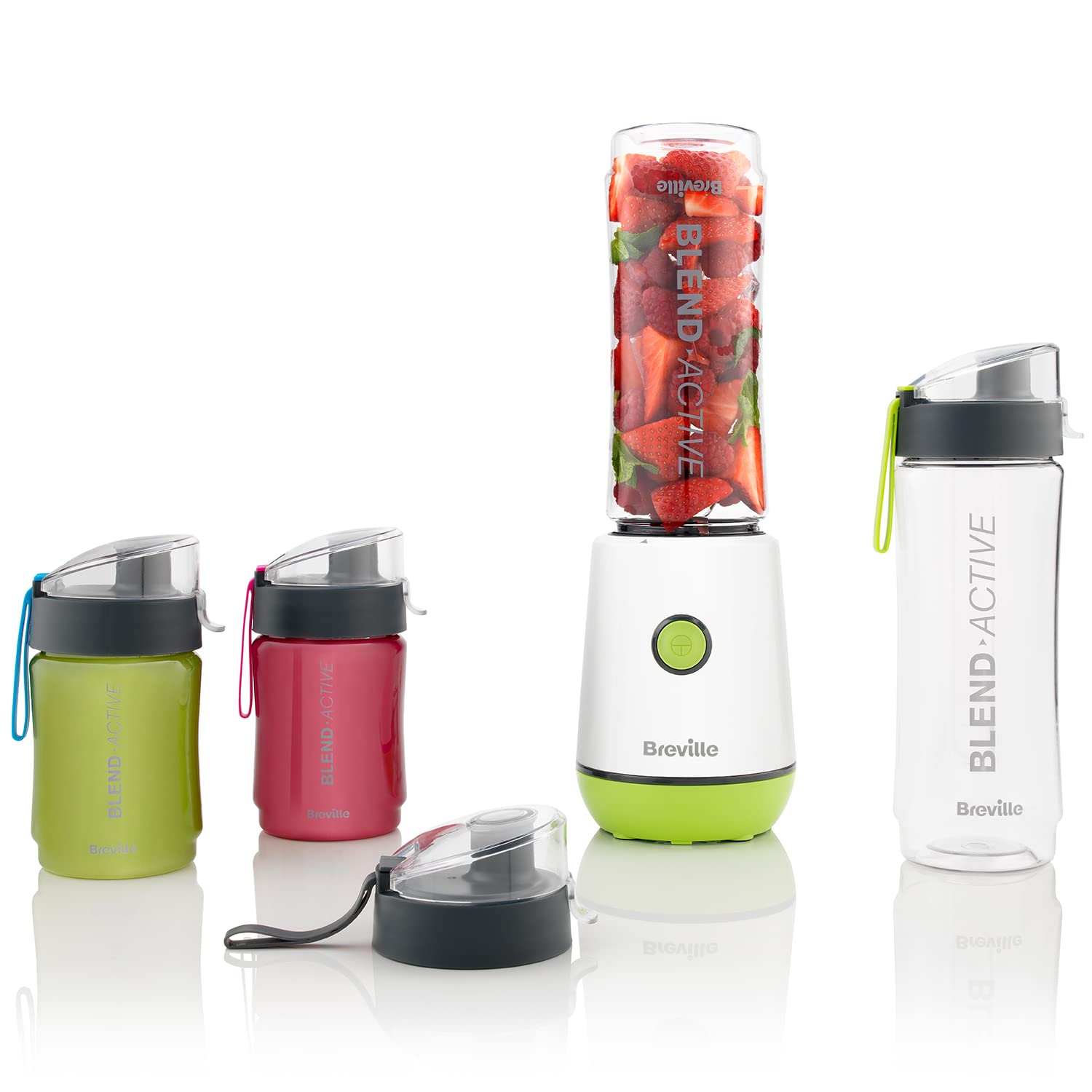 Breville Blend Active Personal Blender & Smoothie Maker | 350W | 1 Portable Blend Active Bottle (600ml) | Leak Proof Lid | Black & Gold [VBL251]