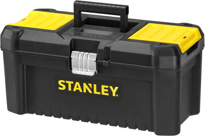 STANLEY Essential Tool Box (16in), Durable Storage Solution with Removable Tote Tray and Organisers, for Parts and Tools Storage, STST1-75518