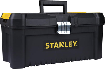 STANLEY Essential Tool Box (16in), Durable Storage Solution with Removable Tote Tray and Organisers, for Parts and Tools Storage, STST1-75518