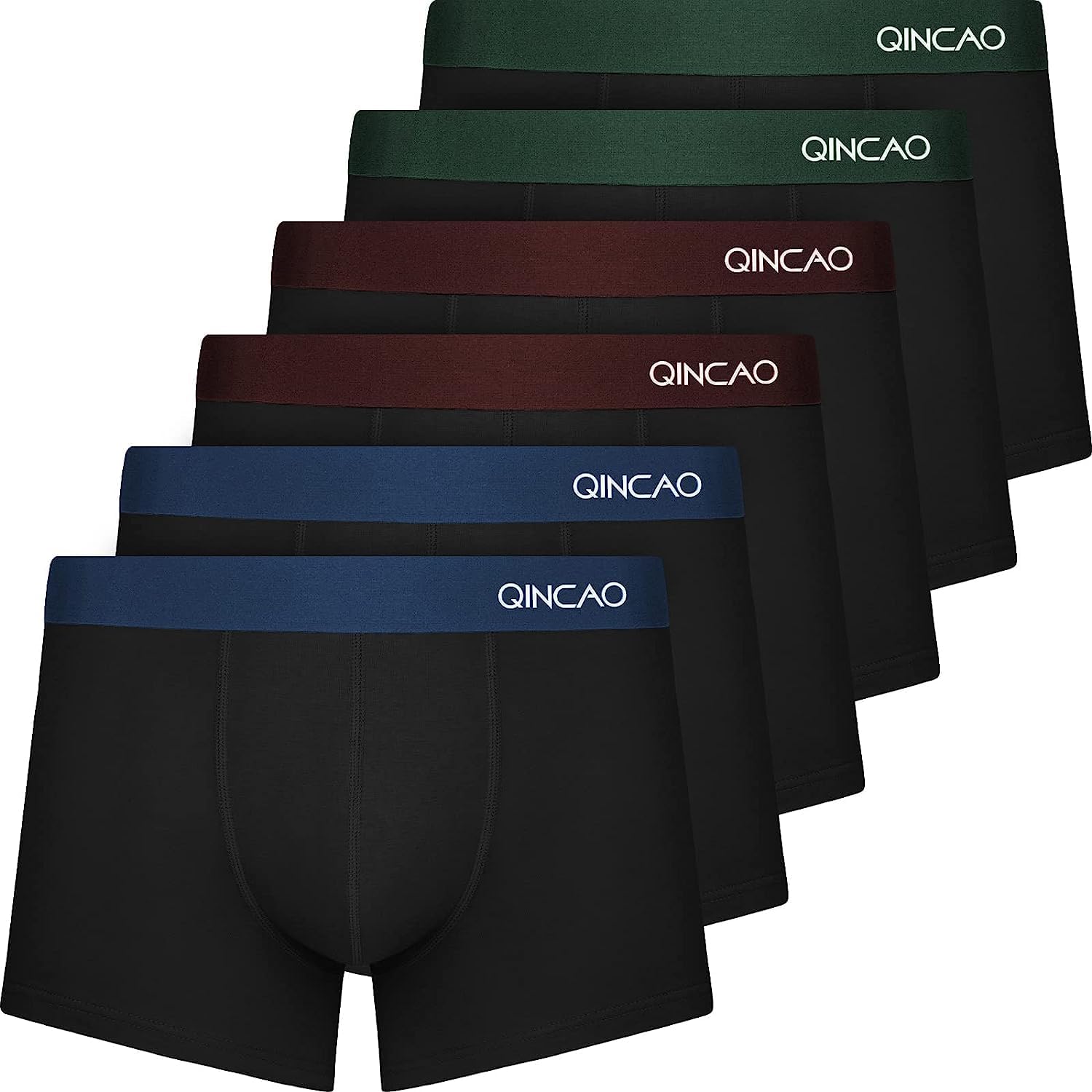 Boxer Shorts Mens 6 Pack, No Itchy Labels, Cotton Underwear Retro Trunks, Underwear Gift Set