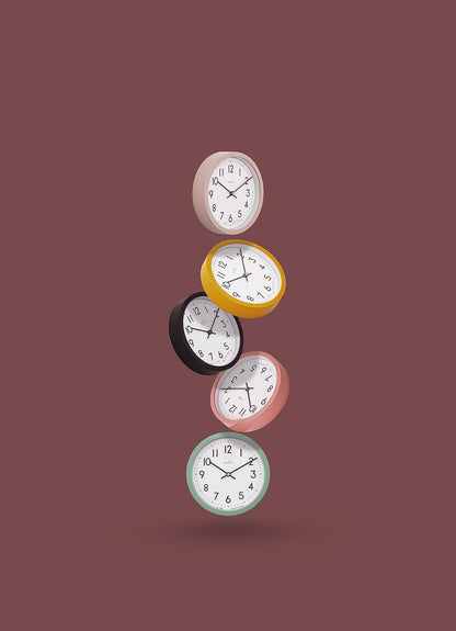 Acctim Elstow 22843 Wall Clock in Soot Black