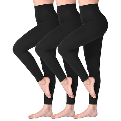 SINOPHANT High Waisted Leggings for Women, Buttery Soft Elastic Opaque Tummy Control Leggings,Plus Size Workout Gym Yoga Stretchy Pants
